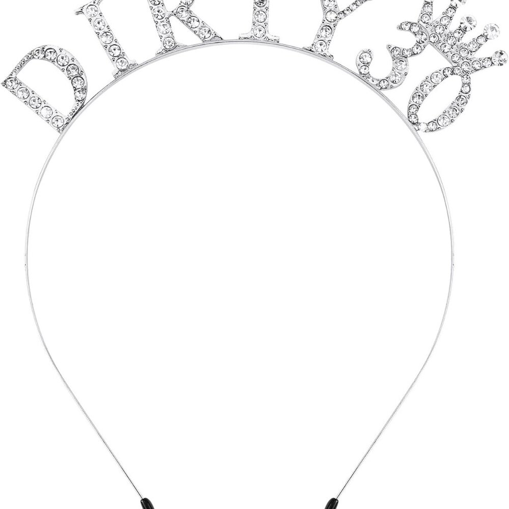 30th Birthday Decorations for Her Dirty 30 Birthday Headband Tiara Queen Crown 3